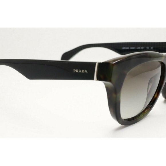 Prada SPR 04Q LAB-4M1 Square Tortoise Sunglasses Brown Lenses 52mm - Picture 3 of 5